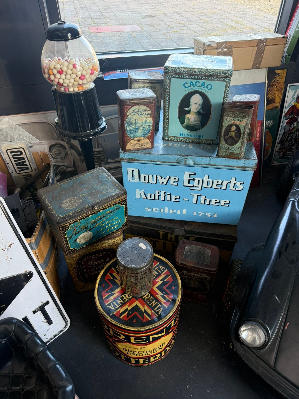 Diverse Oude reclame blikken vintage collectie, Verzamelen, Ophalen, Gebruikt, Verpakking
