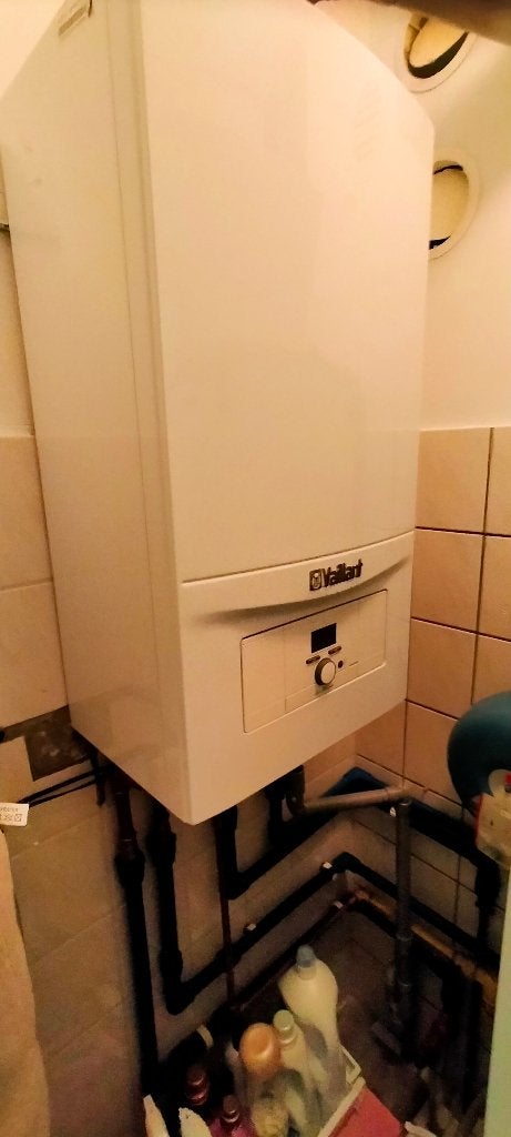 Vaillant atmosferische gasketel (24 kW)+ expansievat 8l, Protection de température de retour (RTS), Utilisé, Gaz naturel, 6 à 10 ans