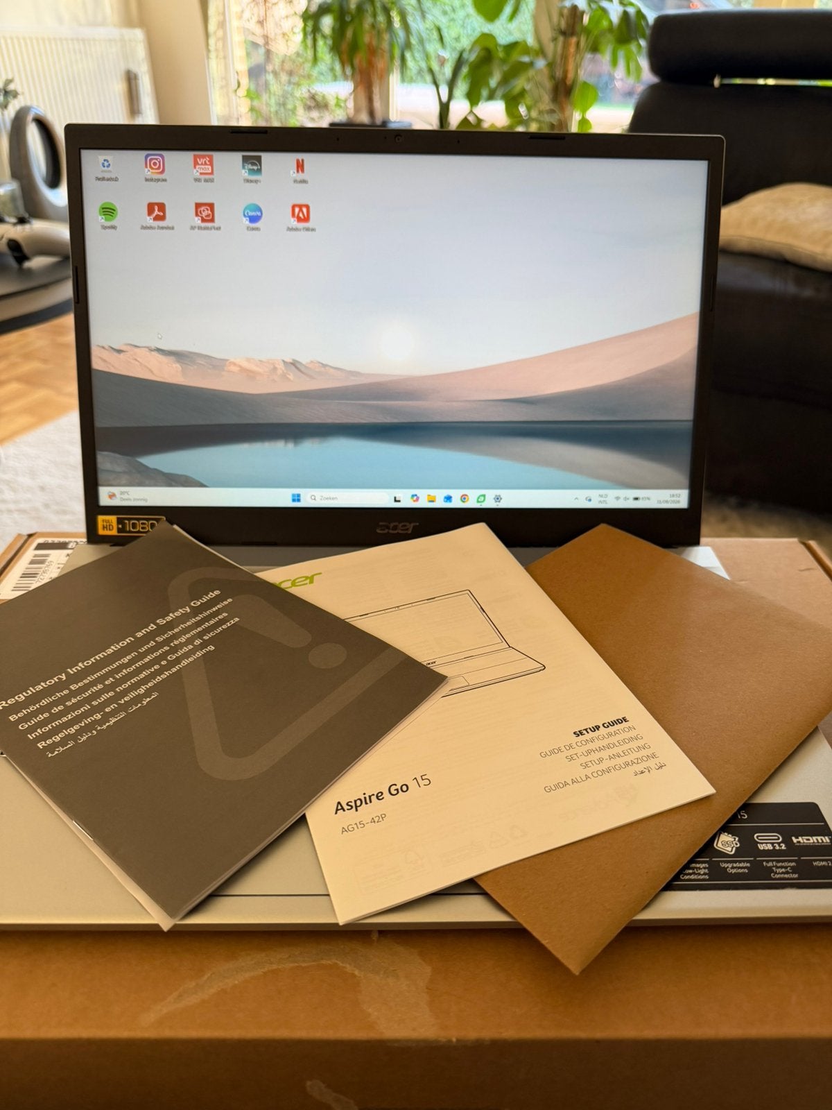Acer Aspire Go 15, Neuf, Qwerty, Enlèvement, SSD