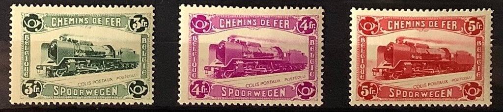TR175-TR177. 1934. Postfris. Spoorwegzegels. OBP: 350,00 eur, Sans timbre, Neuf, Non oblitéré, Trains