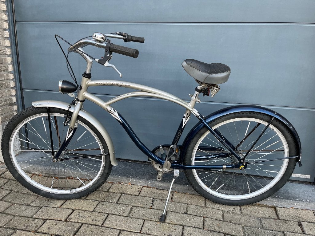 Beach cruiser, Fietsen en Brommers, Ophalen, Terugtraprem, Cruiser, Aluminium