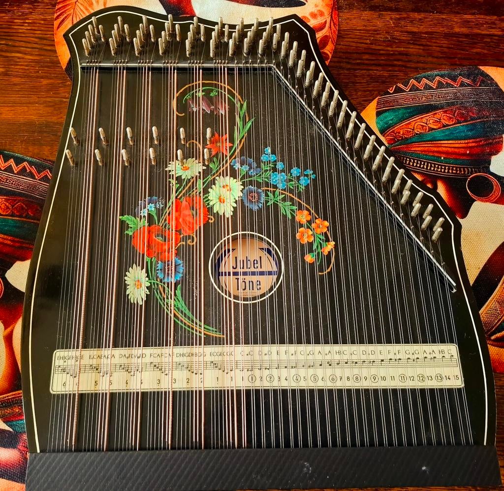 Cithare decorative ARTDECO/JUGENDSTIL, Musique & Instruments, Instruments à corde | Harpes, Comme neuf, Enlèvement ou Envoi