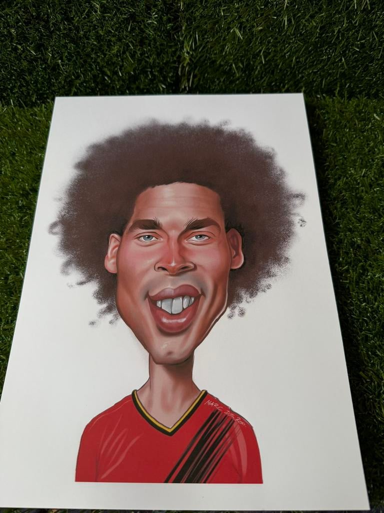 Karikatuur witsel A4, Verzamelen, Ophalen of Verzenden, Nieuw, Poster, Plaatje of Sticker