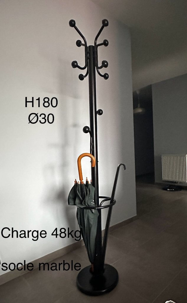 Porte-manteau Sur Pied, Avec Porte-parapluie, Base En Marbre, Huis en Inrichting, Ophalen, Zo goed als nieuw