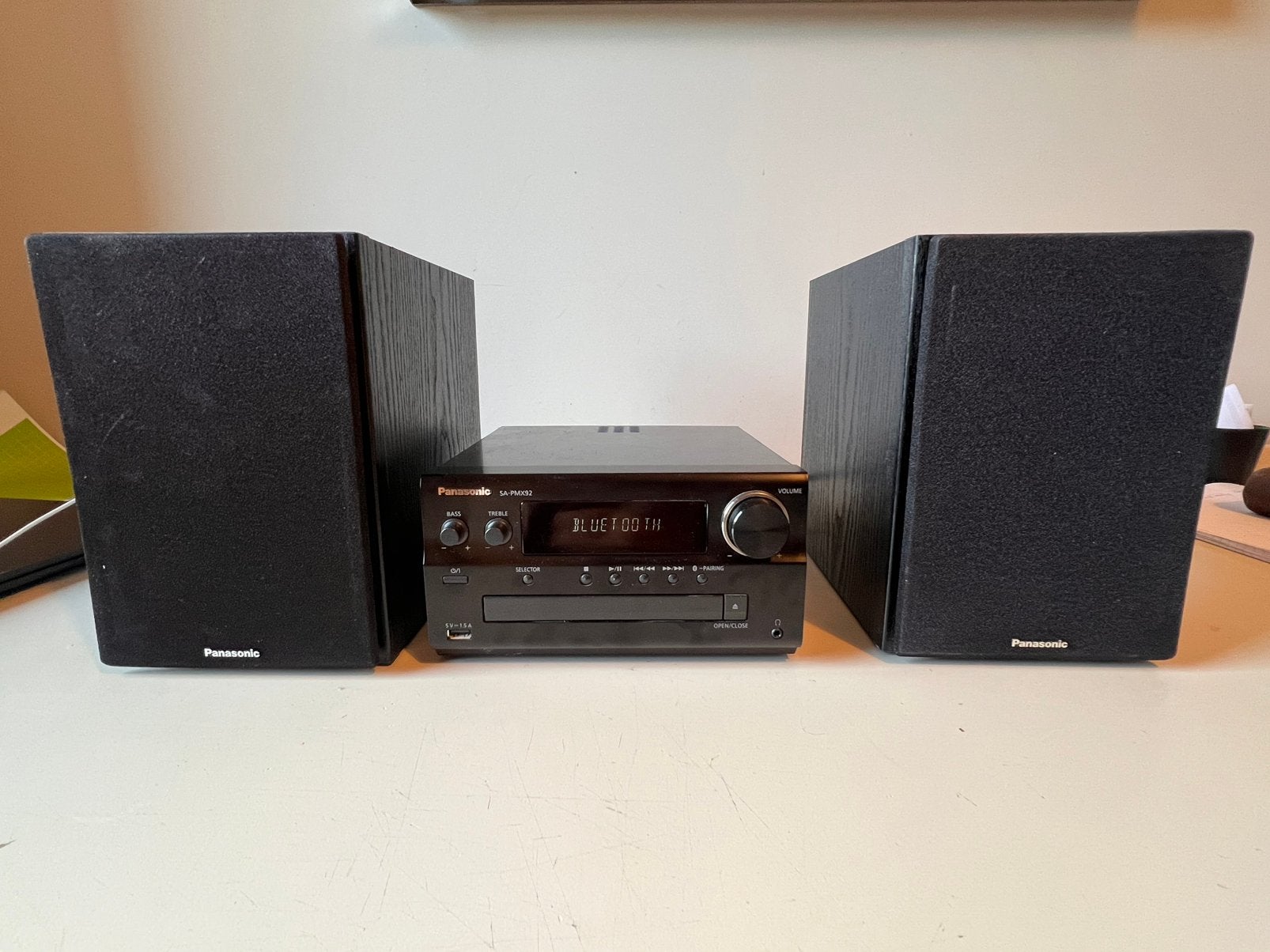 Panasonic SA-PMX92 mini hifi-set incl. speakers, Audio, Tv en Foto, Ophalen, Zo goed als nieuw, Cd-speler, Overige merken