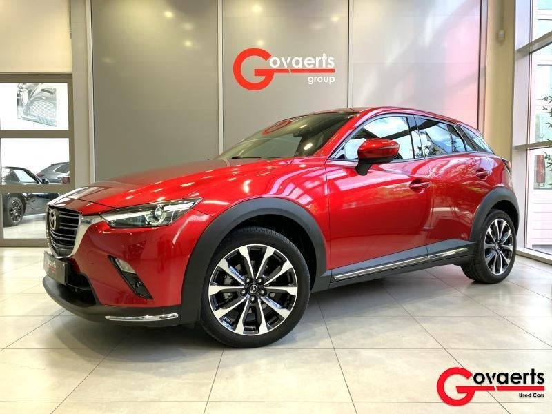 Mazda CX-3 SKYACTIV-G 121 pk 6MT Hakoné, Auto's, Mazda, Bedrijf, CX-3, Benzine, Euro 6, Stadsauto, 5 deurs, Automaat, Rood, Zwart
