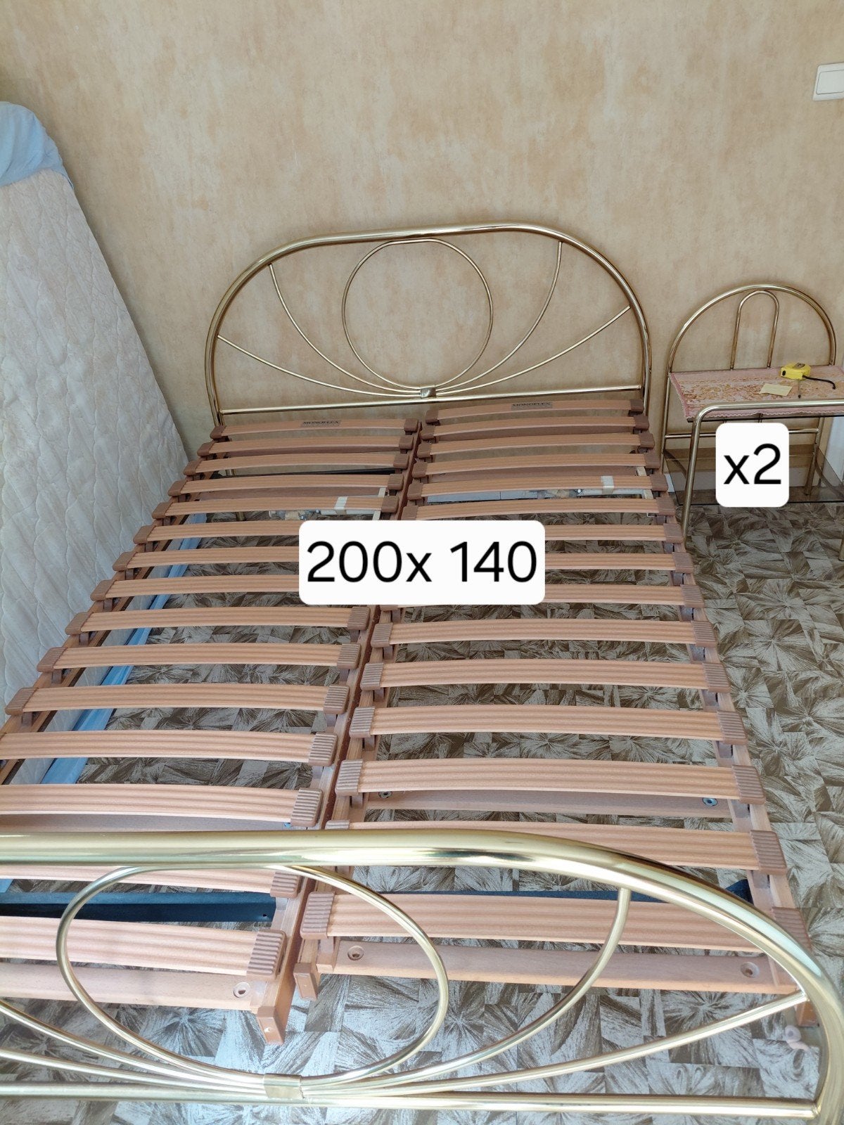 Bed 200x140 compleet, Huis en Inrichting, Slaapkamer | Bedden, Ophalen
