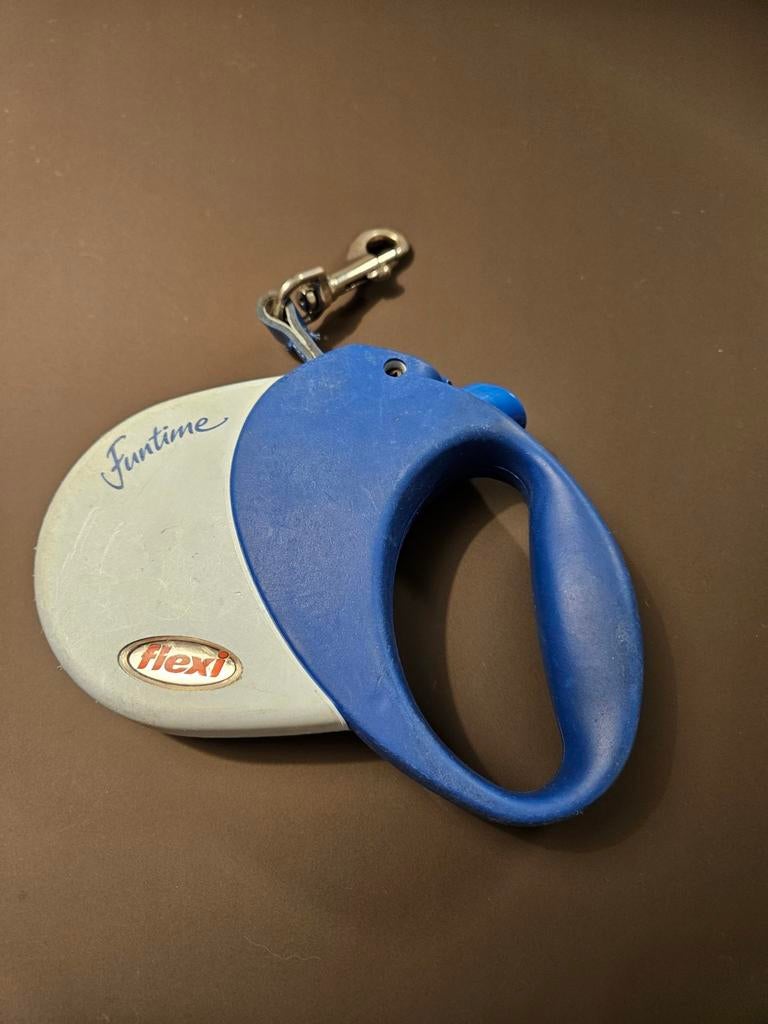 Hondenriem rolband +/- 5m flexi, Ophalen, Gebruikt, Hondenriem
