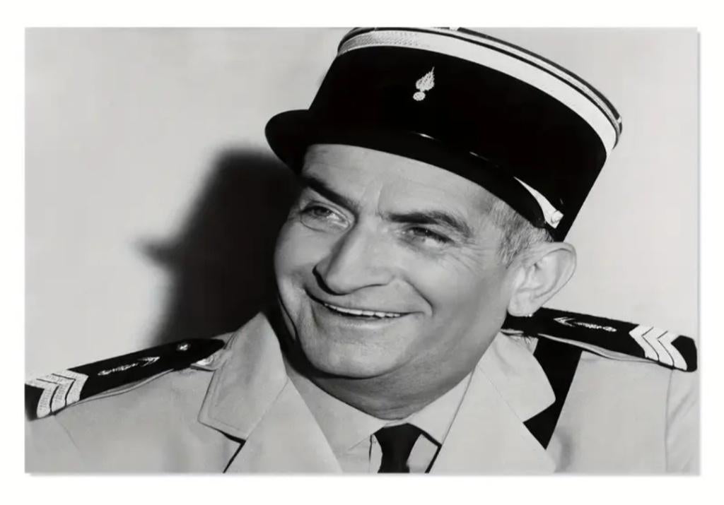 Zeer groot Louis de Funès canvas 45X30 Nieuw, Ophalen of Verzenden, Nieuw, Film, Poster
