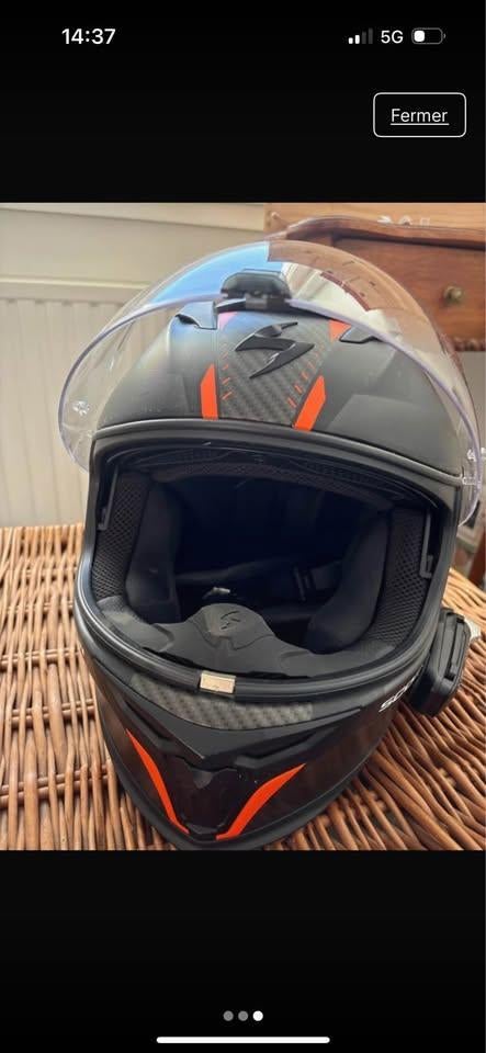 Motorhelm, integraal - merk Scorpion EXO-520, Motoren, Overige merken, Ophalen of Verzenden, Integraalhelm, S