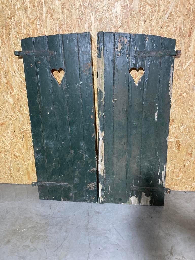 Oude Franse brocante luiken, Huis en Inrichting, Woonaccessoires | Kamerschermen, Ophalen, Gebruikt, X, X