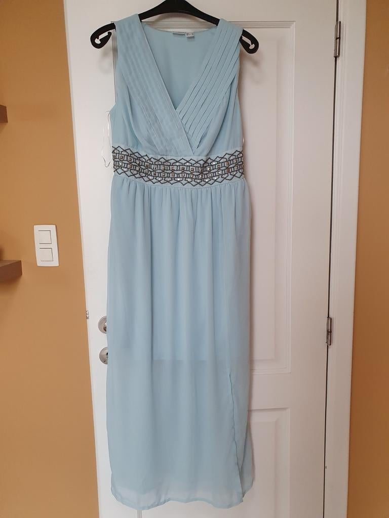 Robe de bal bleu ciel taille 38, Neuf, Robe de gala, Taille 38/40 (M), Enlèvement ou Envoi