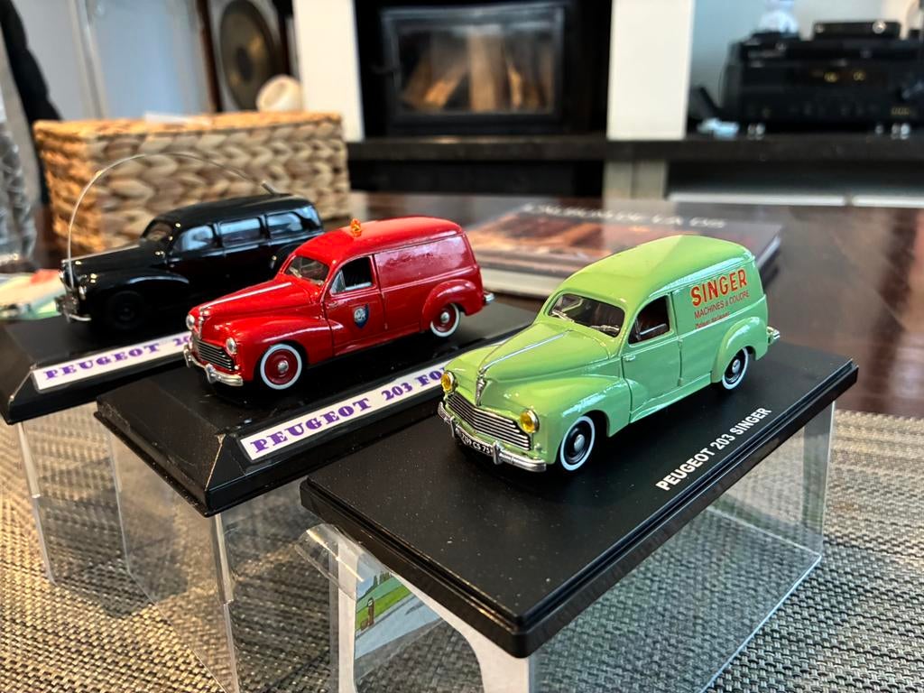 collection Peugeot 203 solido norev eligor, Hobby en Vrije tijd, Modelauto's | 1:43, Ophalen, Zo goed als nieuw, Norev
