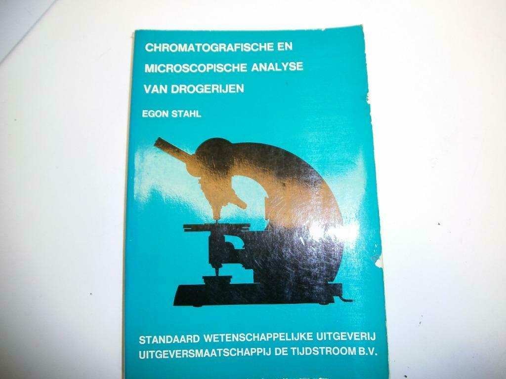 Boek-Chromatografische en microscopische analyse van drogeri, Ophalen of Verzenden, Zo goed als nieuw, Hoger Onderwijs, Egon Stahl e.a.