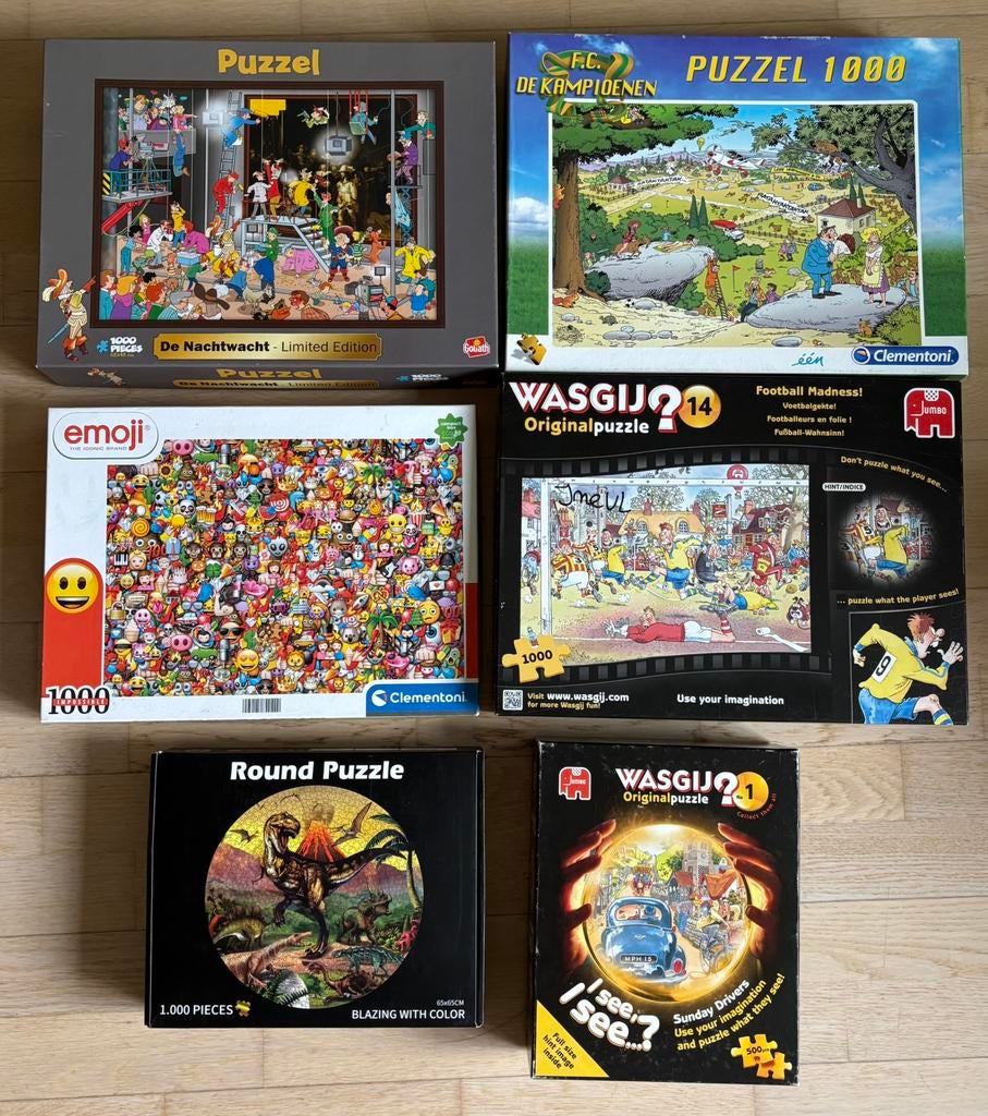 Puzzels - 500/1000/2000/3000 stukjes, Ophalen of Verzenden, Zo goed als nieuw