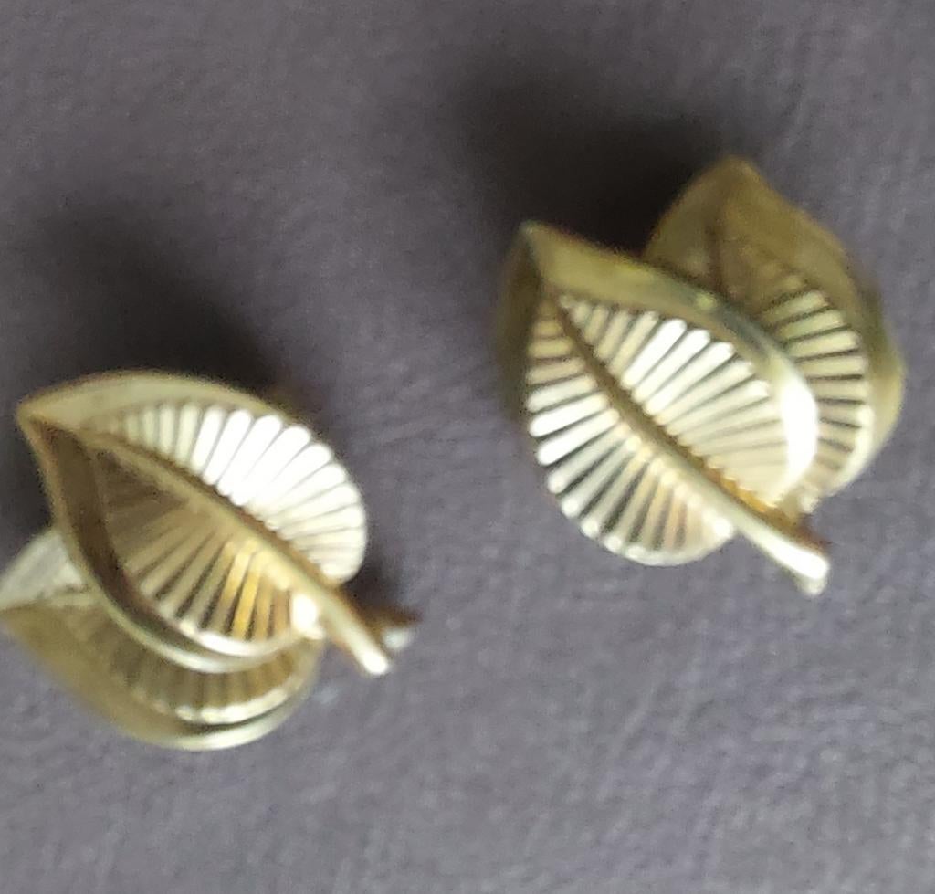 Boucles d'oreilles avec clip RWF Floralia année 1950, Enlèvement ou Envoi