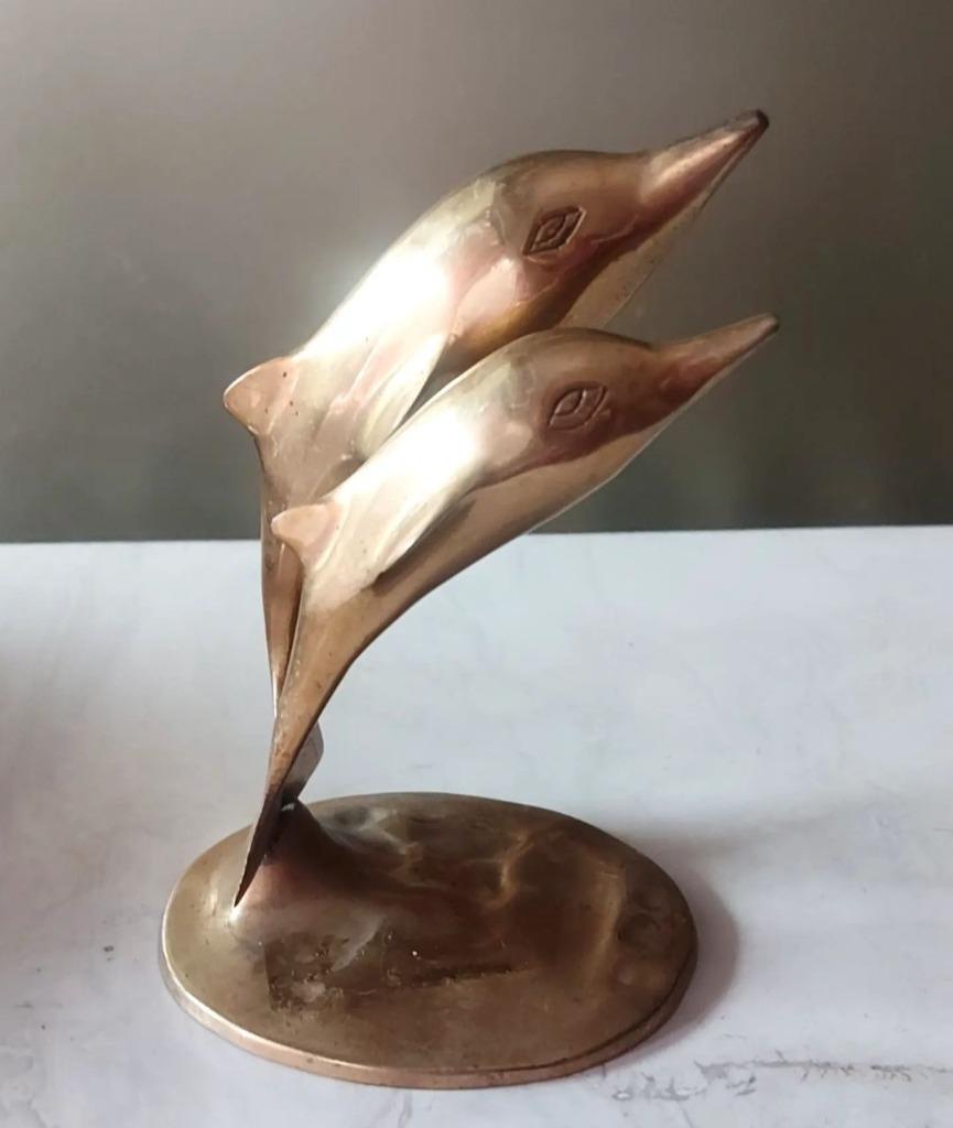 Dauphins en laiton, Antiquités & Art, Enlèvement ou Envoi