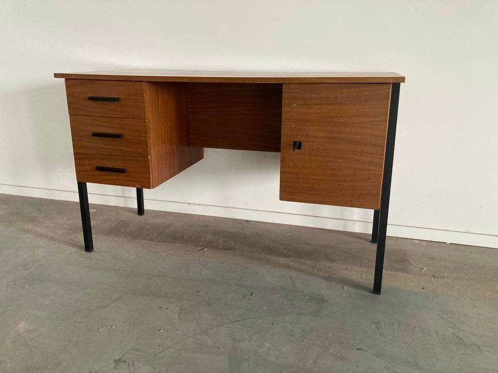 Vintage mid-century bureau teakfineer retro, Ophalen, Gebruikt