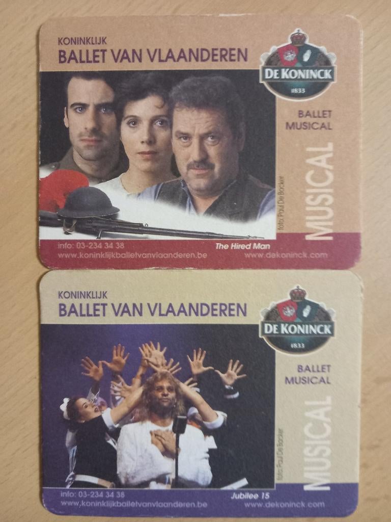 Sous-bocks De Koninck, Ballet des Flandres (399), Enlèvement ou Envoi, De Koninck