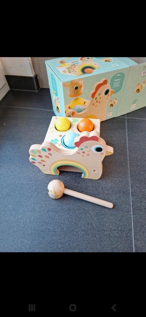 Houten kip met eieren Djeco, Enlèvement ou Envoi, Comme neuf
