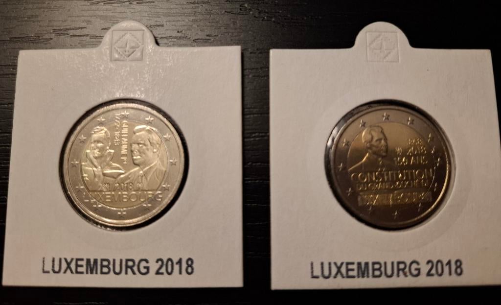 Bijzondere twee euro munt Luxemburg 2018, Ophalen, Luxemburg