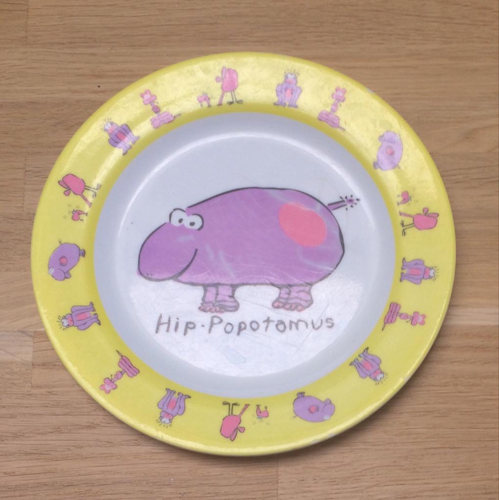 kinderbord nijlpaard Hip-Popotamus, Ophalen of Verzenden, Gebruikt