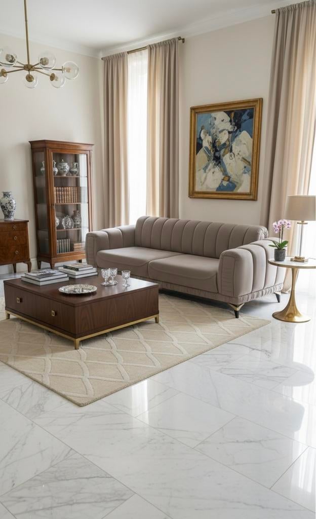 Grote korting! Luxe nieuwe zetel + gratis kussens en cover, Ophalen, Nieuw, Vierpersoons of meer