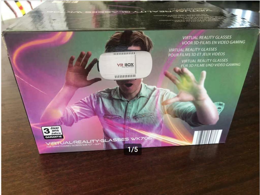Virtual Reality bril voor 3D films en videogaming, Ophalen of Verzenden, Nieuw