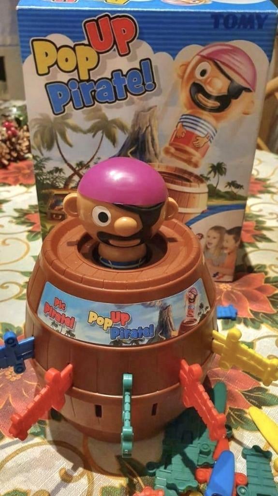 Pop Up Pirate gezelschapsspel, Hobby en Vrije tijd, Een of twee spelers, Ophalen of Verzenden, Gebruikt, TOMY