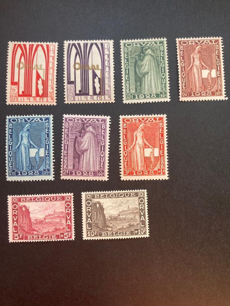 1928 Première Orval - COB 258/266*, Enlèvement ou Envoi, Non oblitéré, Non oblitéré, Gomme originale