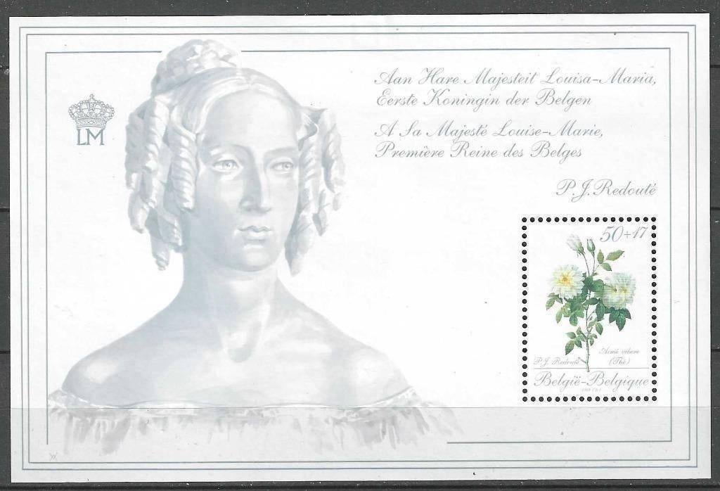 Belgique 1989 - Yvert/OBP 2320 - Bloc 65 - Louise-Marie (PF), Envoi, Non oblitéré, Neuf