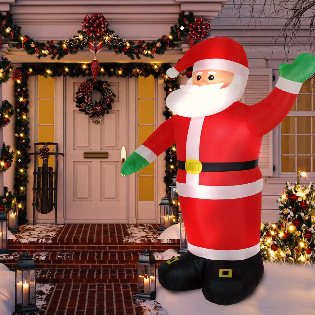 Gigantische Kerstman Met Led-Verlichting Incl. Blower. 250cm, Diversen, Kerst, Verzenden, Nieuw