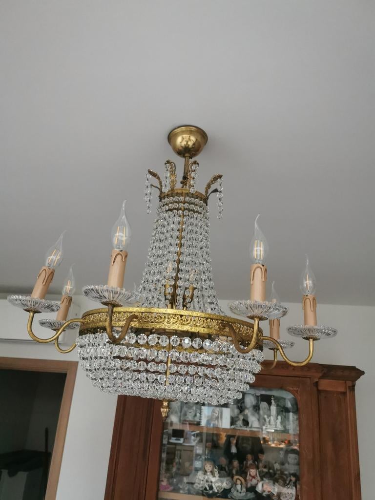 Magnifique lustre en cristal, Enlèvement ou Envoi, Comme neuf