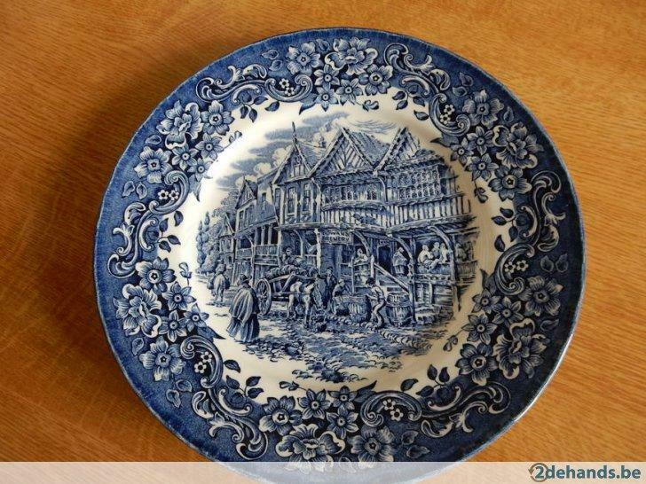 Vintage borden Ironstone Engeland, Ophalen of Verzenden
