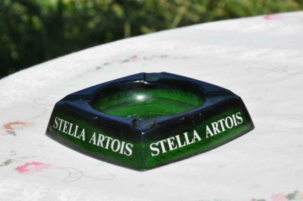 §  cendrier verre vert stella artois, Collections, Enlèvement ou Envoi, Comme neuf, Autres types, Stella Artois