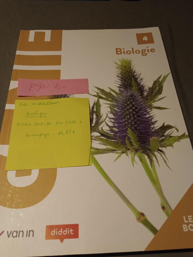 GENIE biologie 4de middelbaar, Enlèvement ou Envoi, Biologie, Comme neuf, Van In