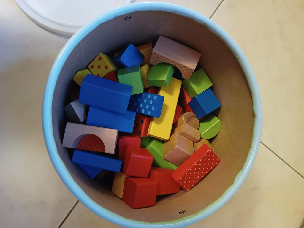Houten blokken, Kinderen en Baby's, Speelgoed | Houten speelgoed, Ophalen, Gebruikt, Overige typen