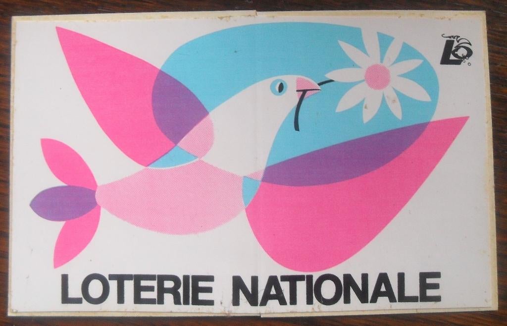 Autocollant "Loterie Nationale", Collections, Enlèvement ou Envoi