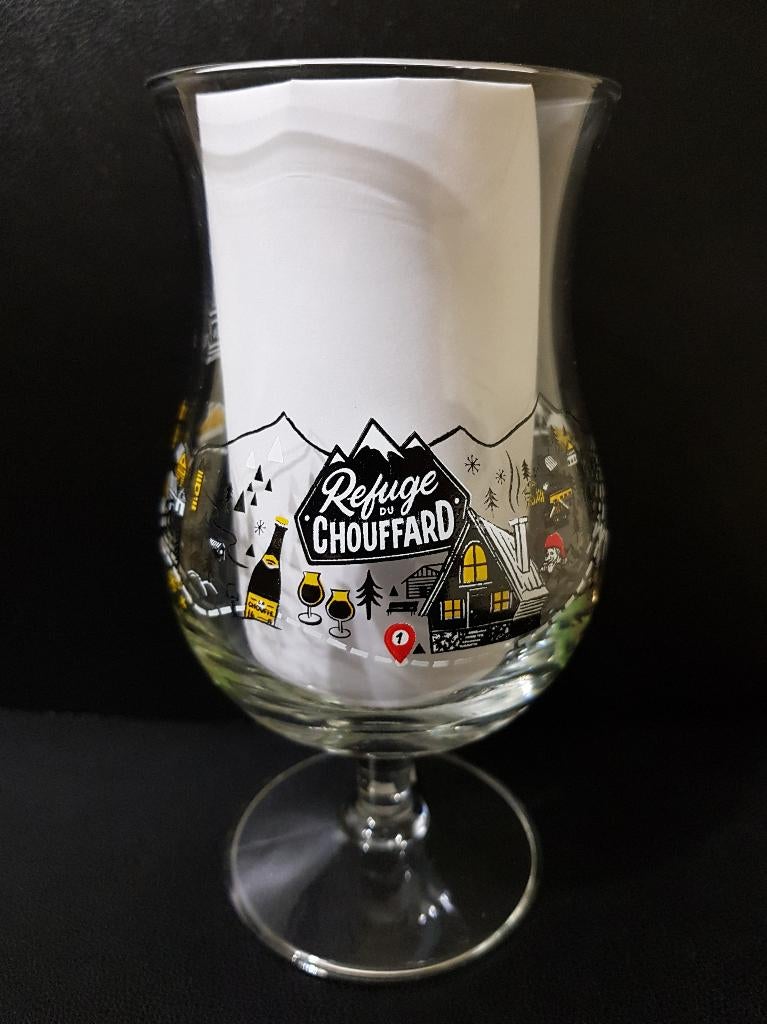 Chouffe " Refuge du Chouffard " M24 ( bonnet rouge ), Enlèvement ou Envoi, Neuf, Verre à bière