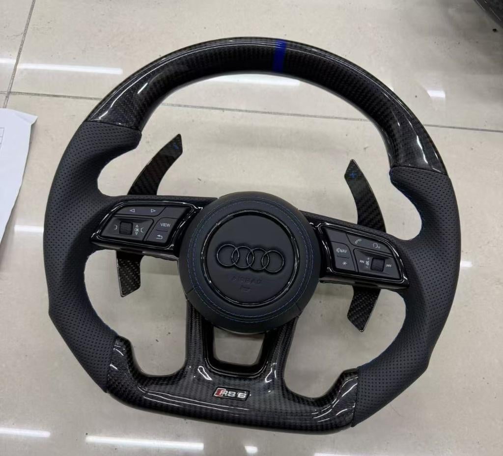 Audi stuur RS6 compleet carbon leer, Auto-onderdelen, Ophalen of Verzenden, Nieuw, Audi