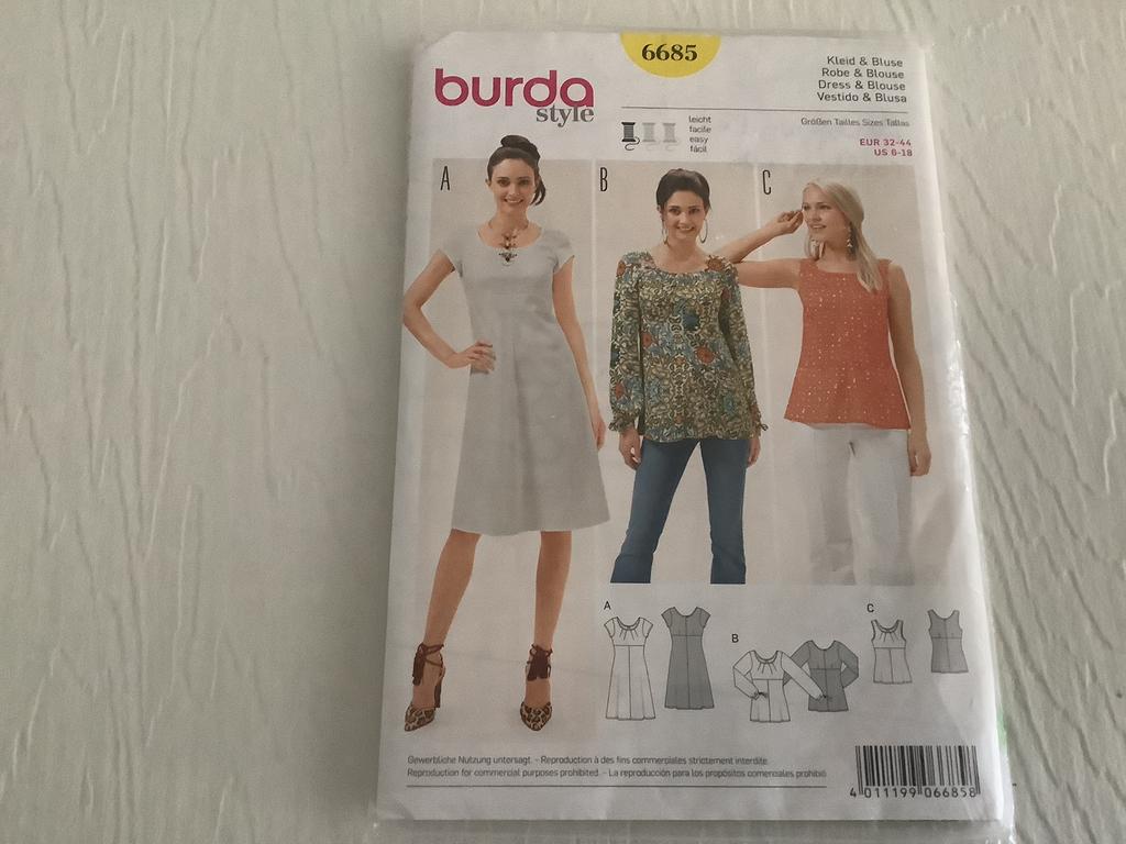 Dames patroon burda nr6685, Overige typen, Vrouw, Nieuw, Burda