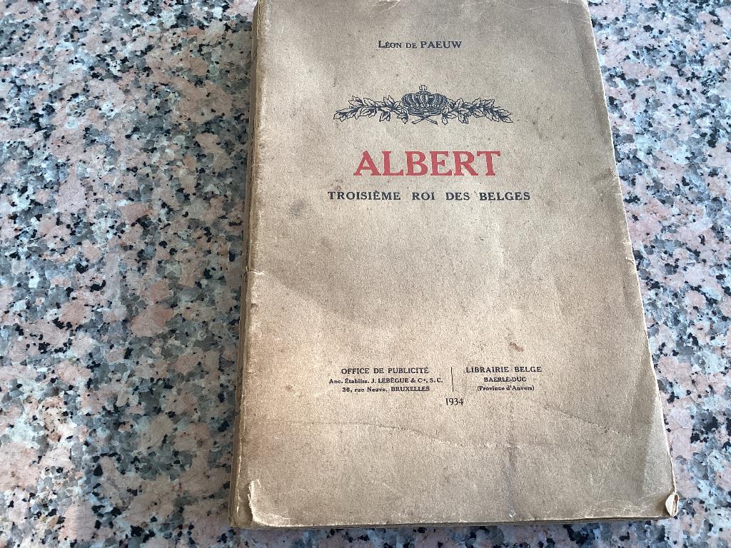 ALBERT troisieme Roi des Belges. Leon De Pauw, Enlèvement ou Envoi