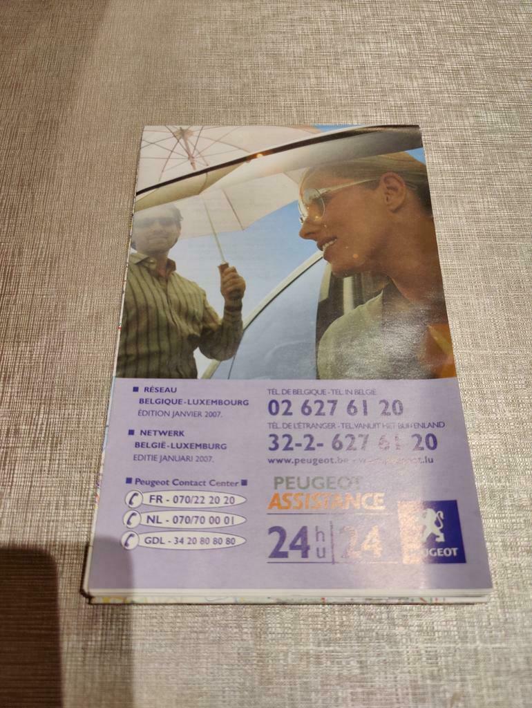 PEUGEOT Landkaart Carte routiere, Enlèvement ou Envoi, Comme neuf, Carte géographique