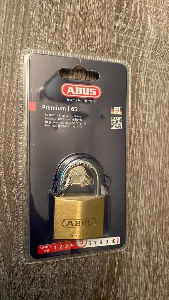Abus hangslot, Ophalen of Verzenden, Nieuw, Koper of Messing, Slot