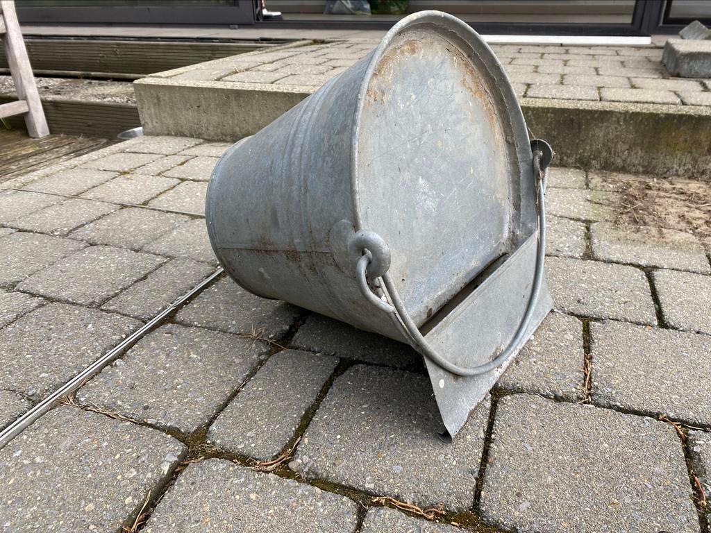 Verzinkte drinkemmer pluimvee, Dieren en Toebehoren, Ophalen, Gebruikt