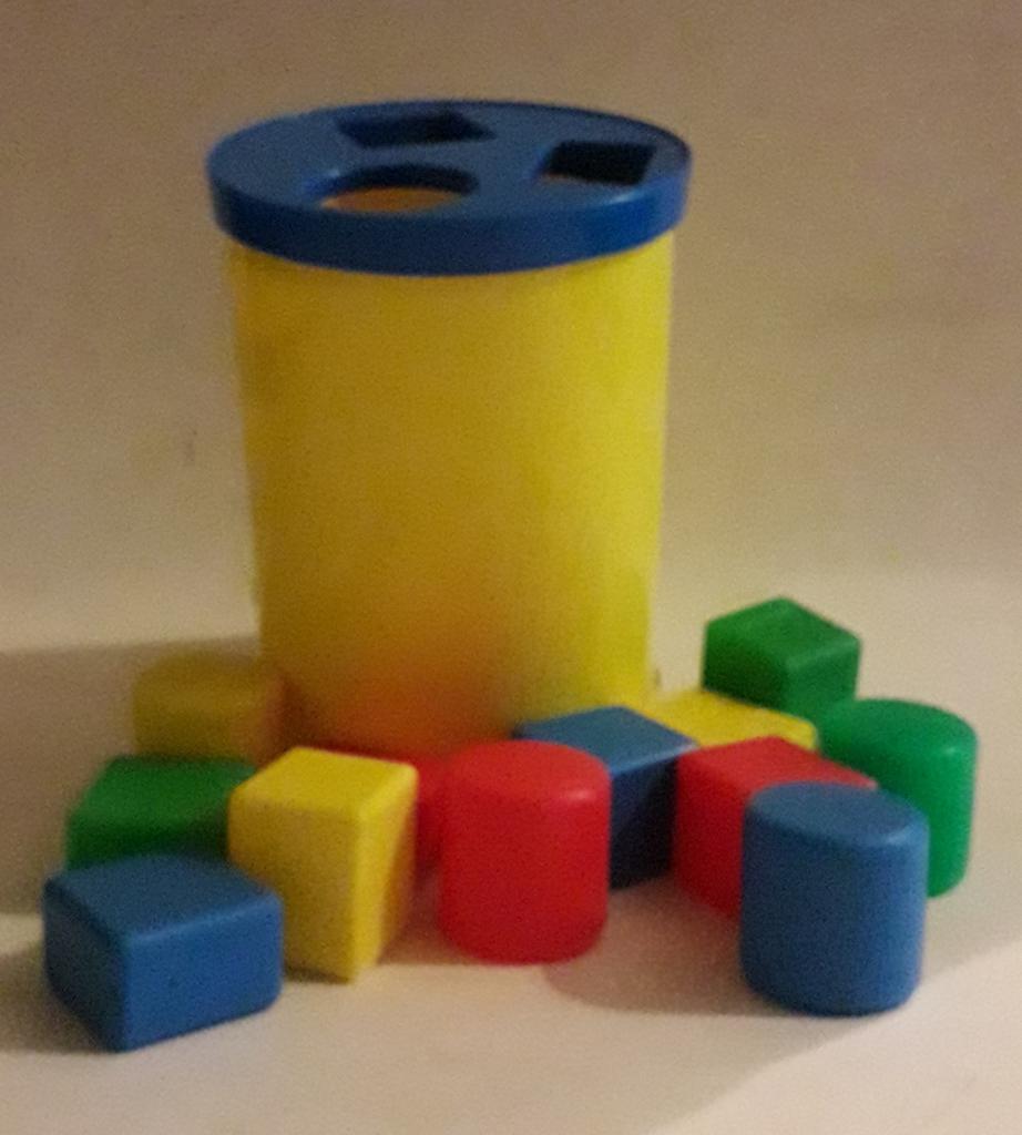 Fisher-Price blokkendoos, 1977, Kinderen en Baby's, Ophalen of Verzenden, Zo goed als nieuw