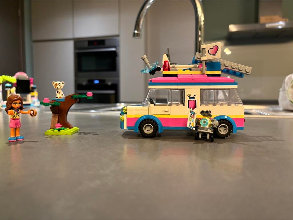 Lego Olivia's missievoertuig 41333, Ophalen of Verzenden, Zo goed als nieuw, Complete set, Lego
