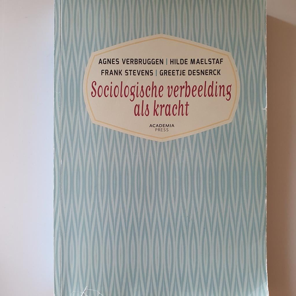 Geertje Desnerck - Sociologische verbeelding 2016, Boeken, Ophalen, Zo goed als nieuw, Geertje Desnerck; Agnes Verbruggen; Alex Vanderstraeten
