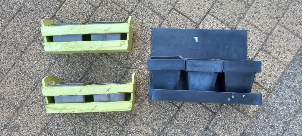 Plantenbakjes in hout en zink met of zonder planten, Minder dan 30 cm, Minder dan 60 cm, Vierkant, Ophalen of Verzenden