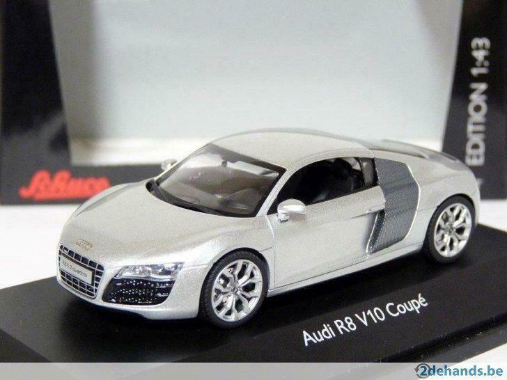 1:43 Schuco 04779 Audi R8 V10 Coupe 2012 silver, Ophalen of Verzenden, Nieuw, Auto